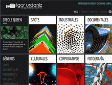 Tablet Screenshot of igorurdaniz.com